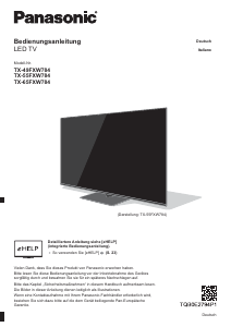 Bedienungsanleitung Panasonic TX-55FXW784 LED fernseher