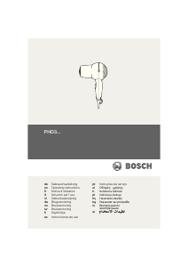 Mode d’emploi Bosch PHD3200 Beautixx Sèche-cheveux
