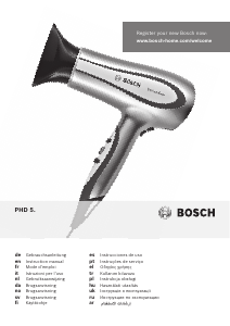 Brugsanvisning Bosch PHD5781 BrilliantCare Hårtørrer