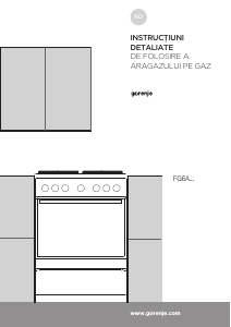 Manual Gorenje GI6121XH Aragaz