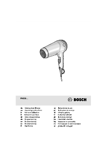 Εγχειρίδιο Bosch PHD5980 BrilliantCare Πιστολάκι μαλλιών
