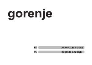 Manual Gorenje GN51101AW Aragaz
