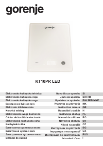 Handleiding Gorenje KT10PR LED Keukenweegschaal