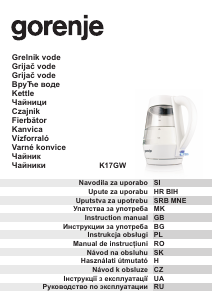 Instrukcja Gorenje K17GW Czajnik