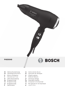 Bedienungsanleitung Bosch PHD9940 PowerAC Compact Haartrockner
