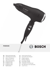 Εγχειρίδιο Bosch PHD9940 PowerAC Compact Πιστολάκι μαλλιών