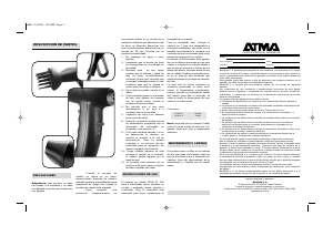 Manual de uso Atma SP 824 Secador de pelo