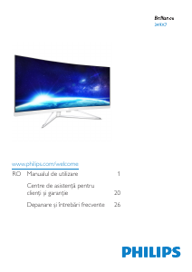 Manual Philips 349X7FJEW Monitor LED