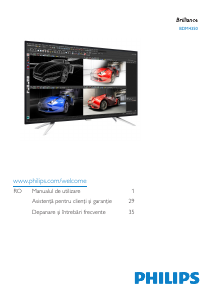 Manual Philips BDM4350UC Monitor LED