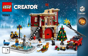 Manual Lego set 10263 Creator Winter village fire station