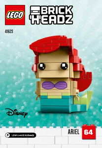 Bruksanvisning Lego set 41623 Brickheadz Ariel og Ursula