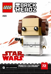 Bruksanvisning Lego set 41628 Brickheadz Prinsessan Leia Organa