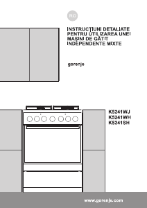 Manual Gorenje K5241WJ Aragaz