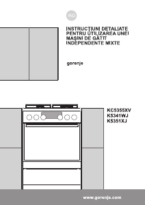 Manual Gorenje K5351XJ Aragaz