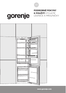 Manuál Gorenje NRKI4182E1 Lednice s mrazákem