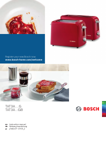 Handleiding Bosch TAT3A0133G Broodrooster
