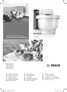 Käyttöohje Bosch MUM4830 Jalustasekoitin