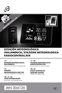 Manual de uso Auriol IAN 304126 Estación meteorológica