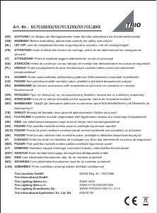 Manuale Trio 657011207 Cento Lampada