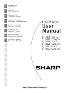 Használati útmutató Sharp SJ-B1297E0I Hűtő és fagyasztó