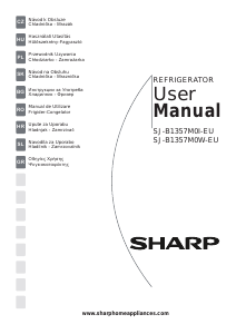 Εγχειρίδιο Sharp SJ-B1357M0I Ψυγειοκαταψύκτης