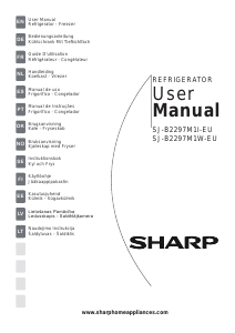 Manual de uso Sharp SJ-B2297M1W Frigorífico combinado