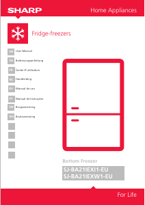 Manual Sharp SJ-BA21IEXI1 Fridge-Freezer