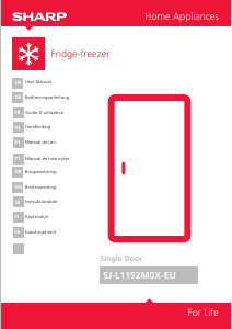 Manual Sharp SJ-L1192M0X Fridge-Freezer