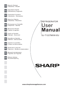Manual Sharp SJ-T1227M0W Combina frigorifica