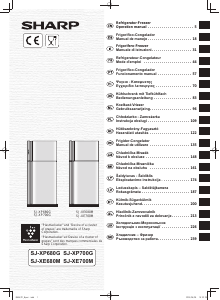 Kullanım kılavuzu Sharp SJ-XE680MBK Donduruculu buzdolabı