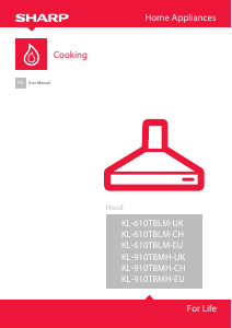 Manual Sharp KL-610TBLM Cooker Hood