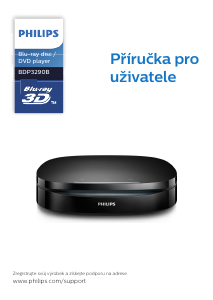 Manuál Philips BDP3290B Přehrávač Blu-ray