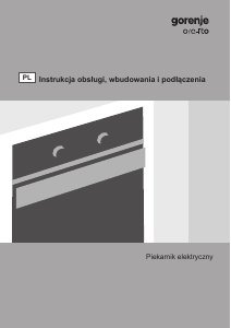 Instrukcja Gorenje BO87-ORA Piekarnik
