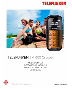Mode d’emploi Telefunken TM 600 Crusoe Téléphone portable