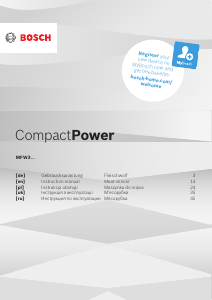 Руководство Bosch MFW3600W CompactPower Мясорубка