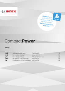 Handleiding Bosch MFW3600W CompactPower Vleesmolen