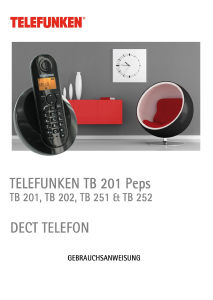 Bedienungsanleitung Telefunken TB 202 Peps Schnurlose telefon