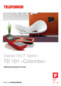 Bedienungsanleitung Telefunken TD 101 Colombo Schnurlose telefon