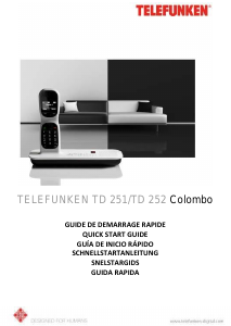 Bedienungsanleitung Telefunken TD 251 Colombo Schnurlose telefon