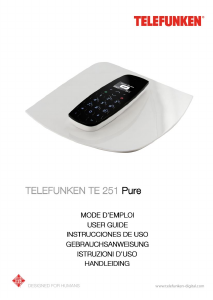 Handleiding Telefunken TE 251 Pure Draadloze telefoon