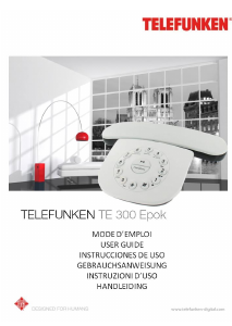 Manual Telefunken TE 301 Epok Wireless Phone