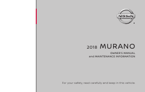 Handleiding Nissan Murano (2018)