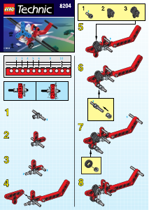 Instrukcja Lego set 8204 Technic Samolot