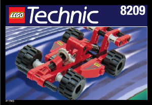 Handleiding Lego set 8209 Technic Raceauto
