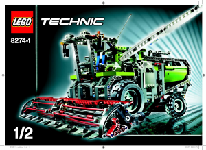 Handleiding Lego set 8274 Technic Oogstmachine