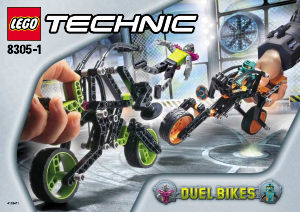 Handleiding Lego set 8305 Technic Duel motor