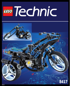 Handleiding Lego set 8417 Technic Supermotor