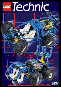 Handleiding Lego set 8437 Technic Futuristische auto