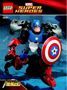 Bruksanvisning Lego set 4597 Super Heroes Captain America