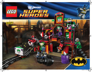 Handleiding Lego set 6857 Super Heroes Dynamic duo funhouse ontsnapping